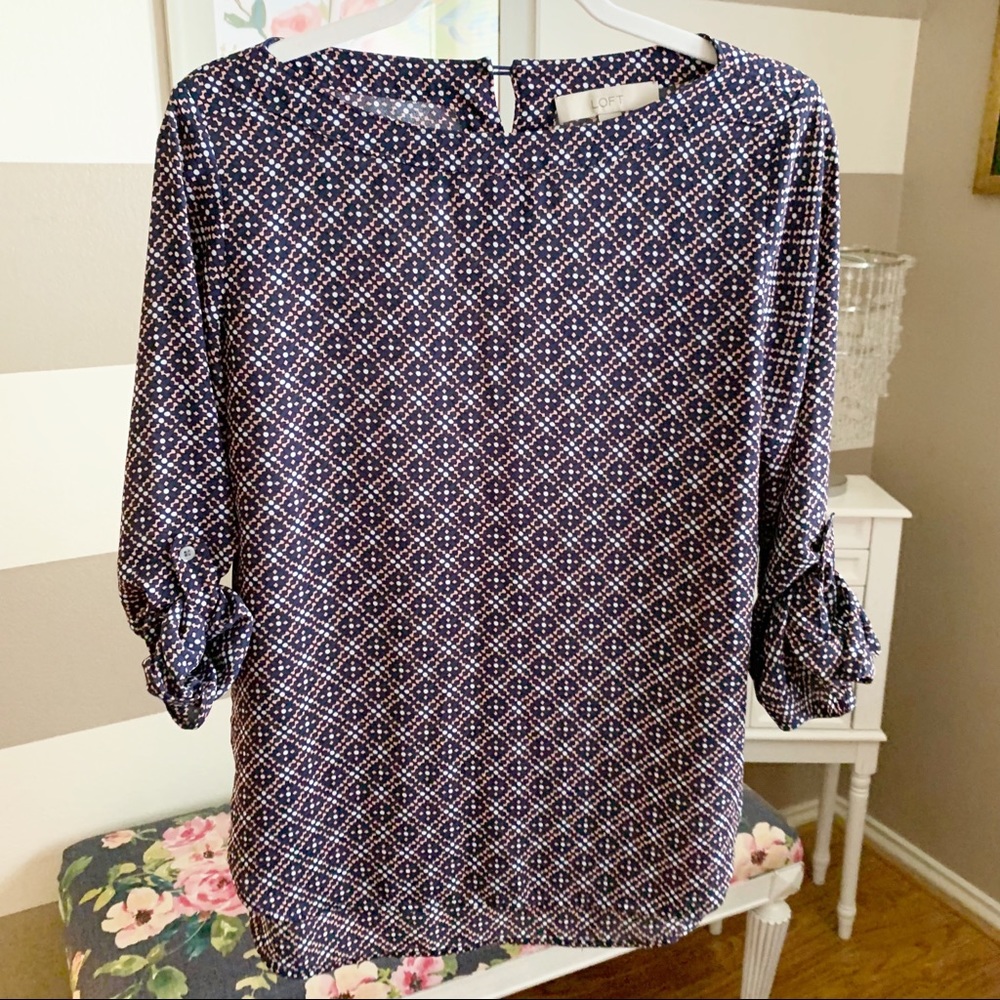 LOFT 3/4 sleeve top size XS